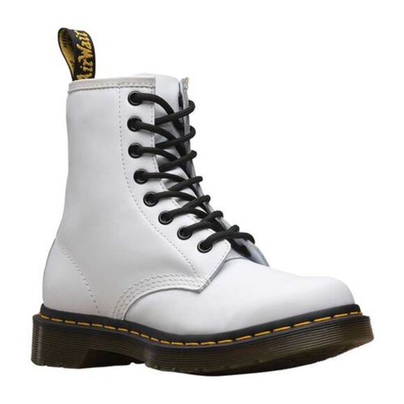 NWT Doc Martens 1460 Women's Softy T Leather Lace-up Combat Boots White Size 11 - Picture 1 of 14